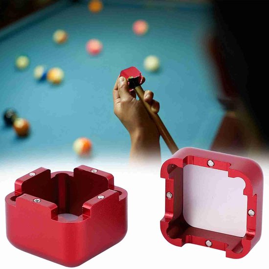 Krijthouder Keu - Biljart Krijtdrager - Biljart Spelen - Magnetische Sluiting - 3 x 3 x 3 cm - Rood — afbeelding 2