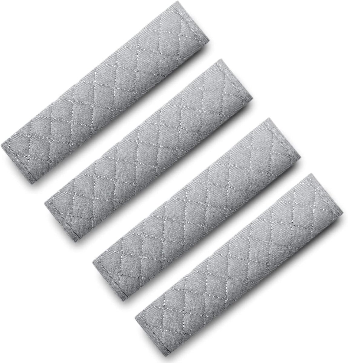 Set van 4 Schouderkussens voor Autogordels voor Kinderen, Comfortabele Bescherming en Luxe Zakken voor Veilig Reizen