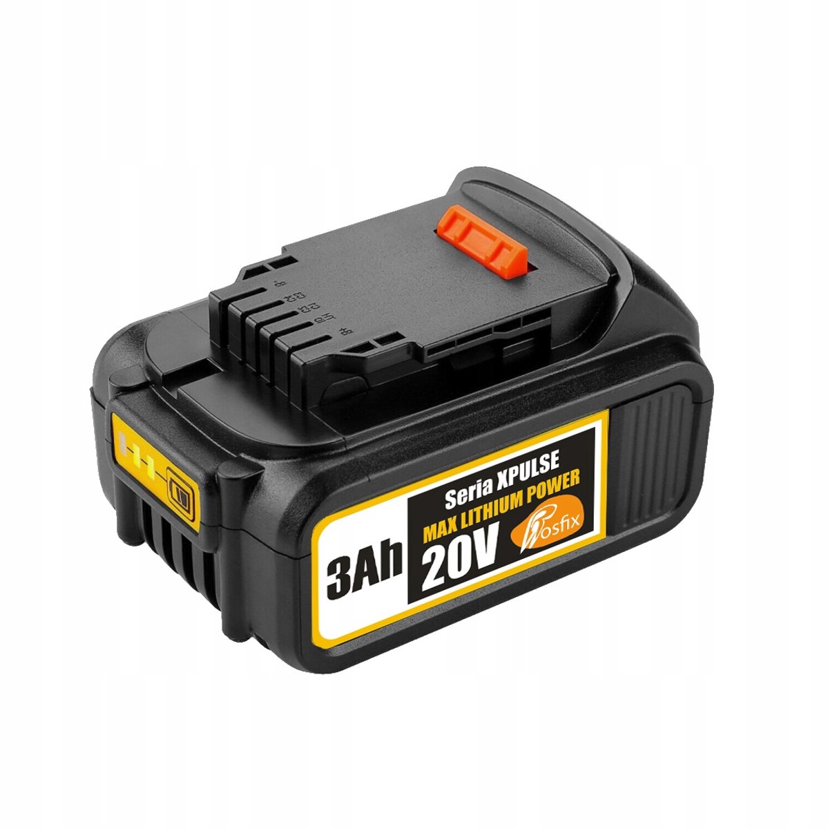 Rosfix Accu Vervanging Lithium-Ion - 20V 3Ah LED Laadindicator - Beveiligd, Duurzaam - Geschikt voor DeWalt