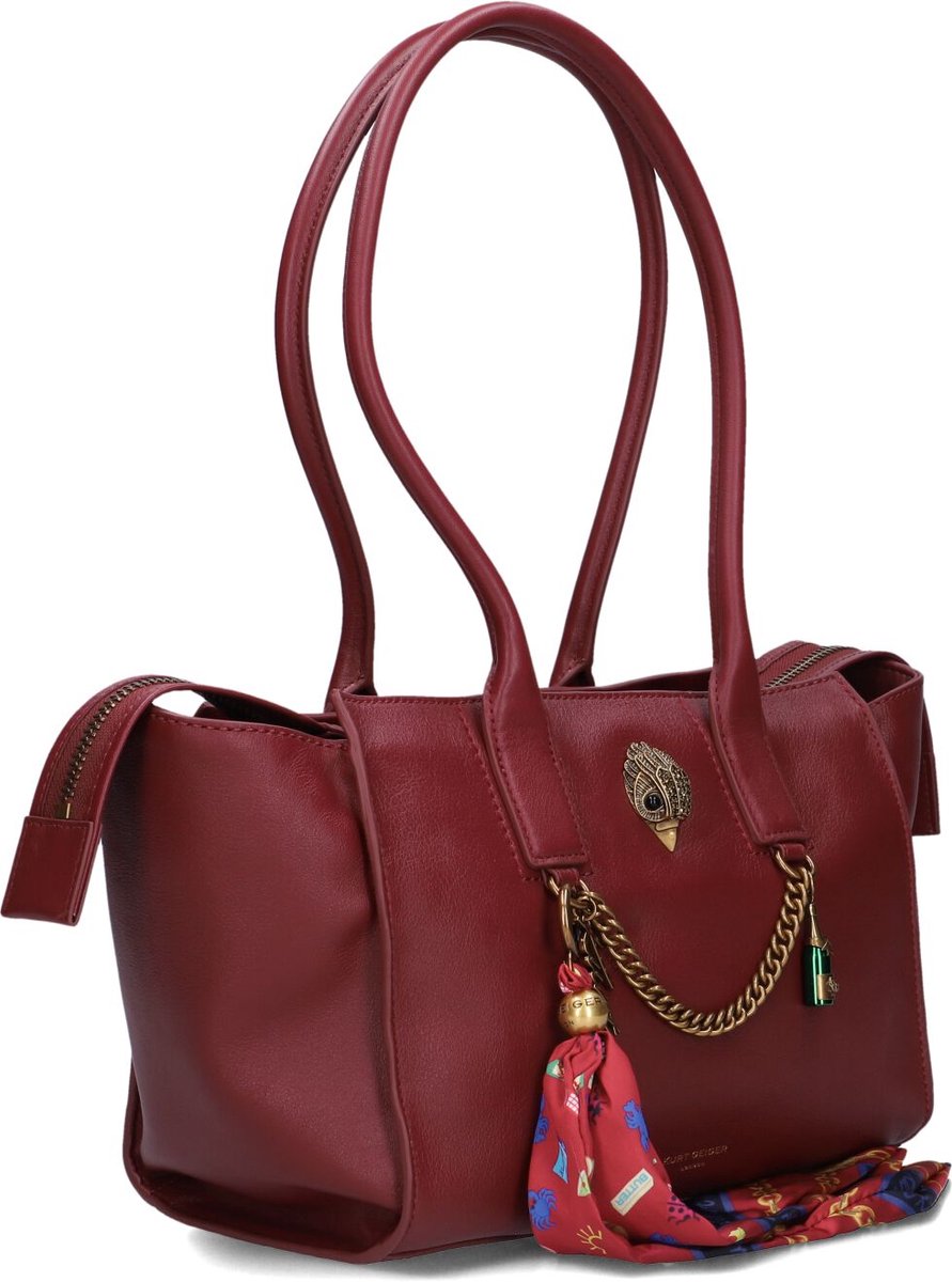 Kurt Geiger London Sloane Sm Shopper Schoudertassen Dames - Bordeaux - Maat ONESIZE