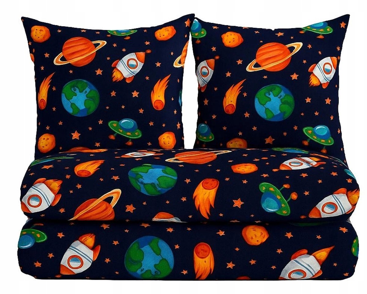 Kinderbeddengoed 160x200cm - Kosmos, Planeten & Sternen