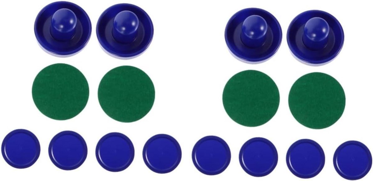 Airhockey Pushers Set - Tafelhockey Accessoires - Indoor Spelplezier - Ergonomisch Ontworpen Paddles - 9.6 x 9.6 x 11.6 cm