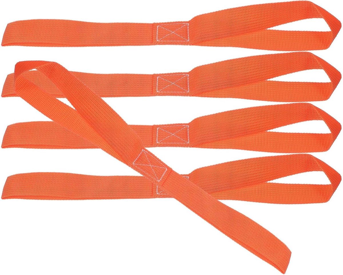 Motorfiets Spanriemen - Bindriemen Scooters - Vracht Vervoeren - Versterkte Stiksels - 30.5x2.5CM - Oranje