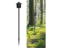 Spike Pole Mount - Grondspies Camerahouder - Buitenbeveiliging Camera - Inclusief Siliconen Beschermhoes - 143 cm - Zwart