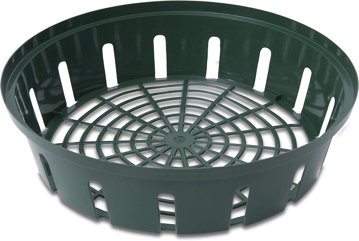 Kiempot - Rond - 22 cm - Stevig Plastic Bloembollenmand - Voor Tuinieren en Planten