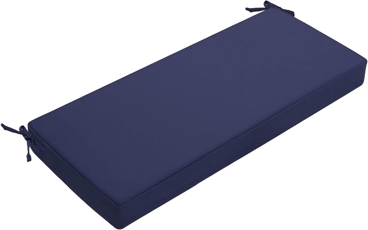 Buitenbank Kussen - Tuinkussen Zitkussen - Comfortabel Zitten - Waterafstotend - 42 x 18 Inch - Blauw