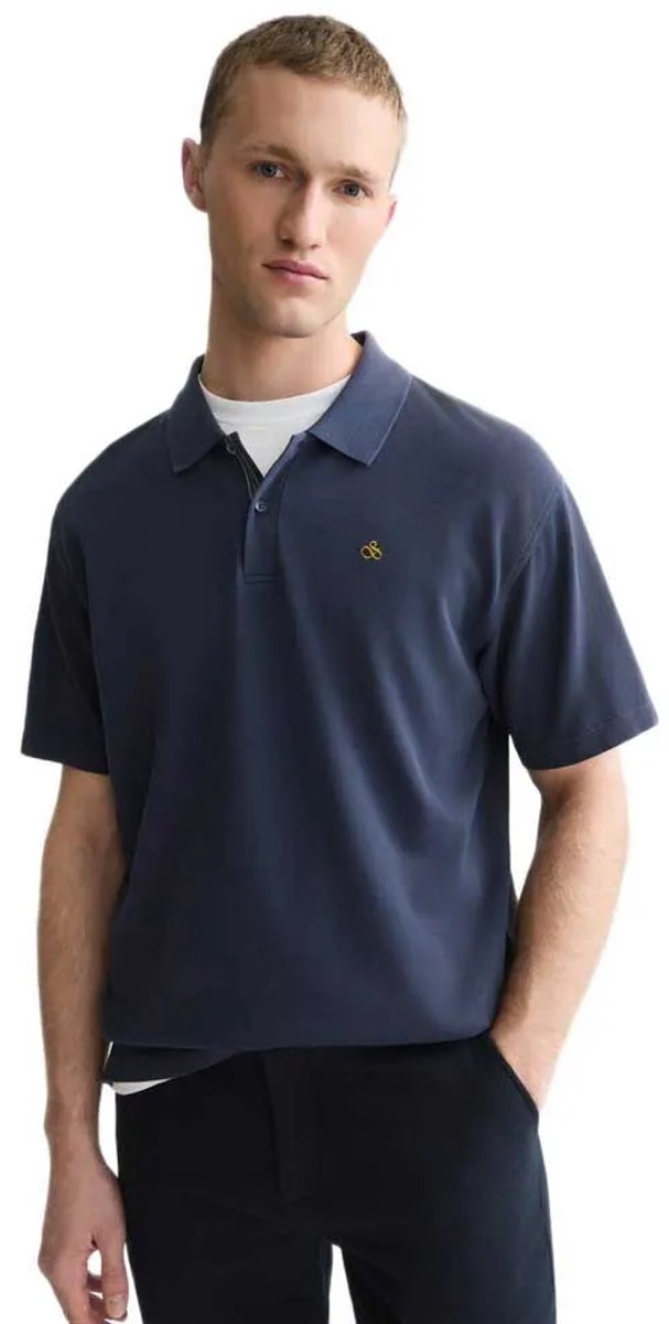 Scotch & Soda 183793 Relaxed Fit Korte Mouw Poloshirt Blauw M Man
