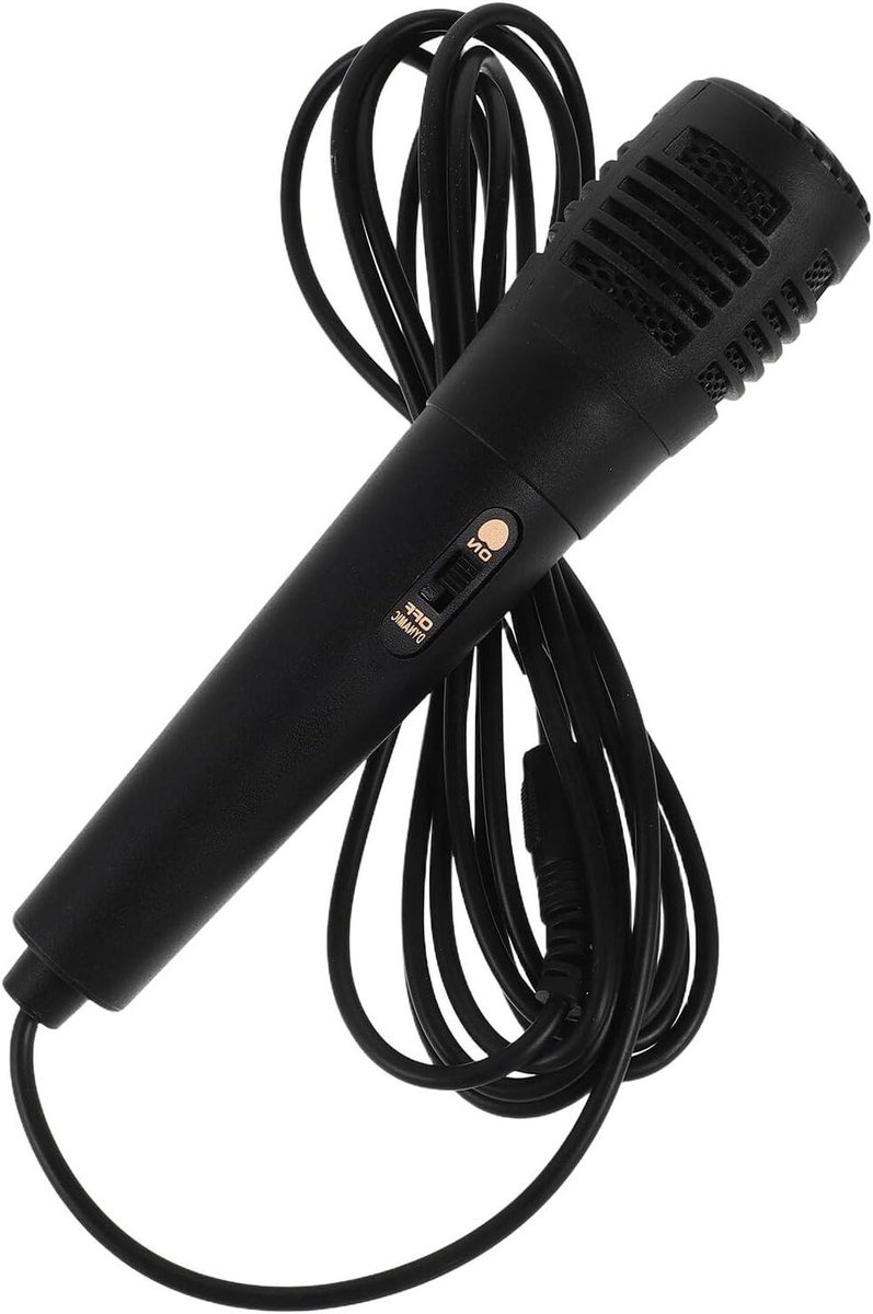 Dynamische Microfoon - Zangmicrofoon Bedraad - Live Optreden - Achtergrondruisonderdrukking - 30.5 cm - Zwart