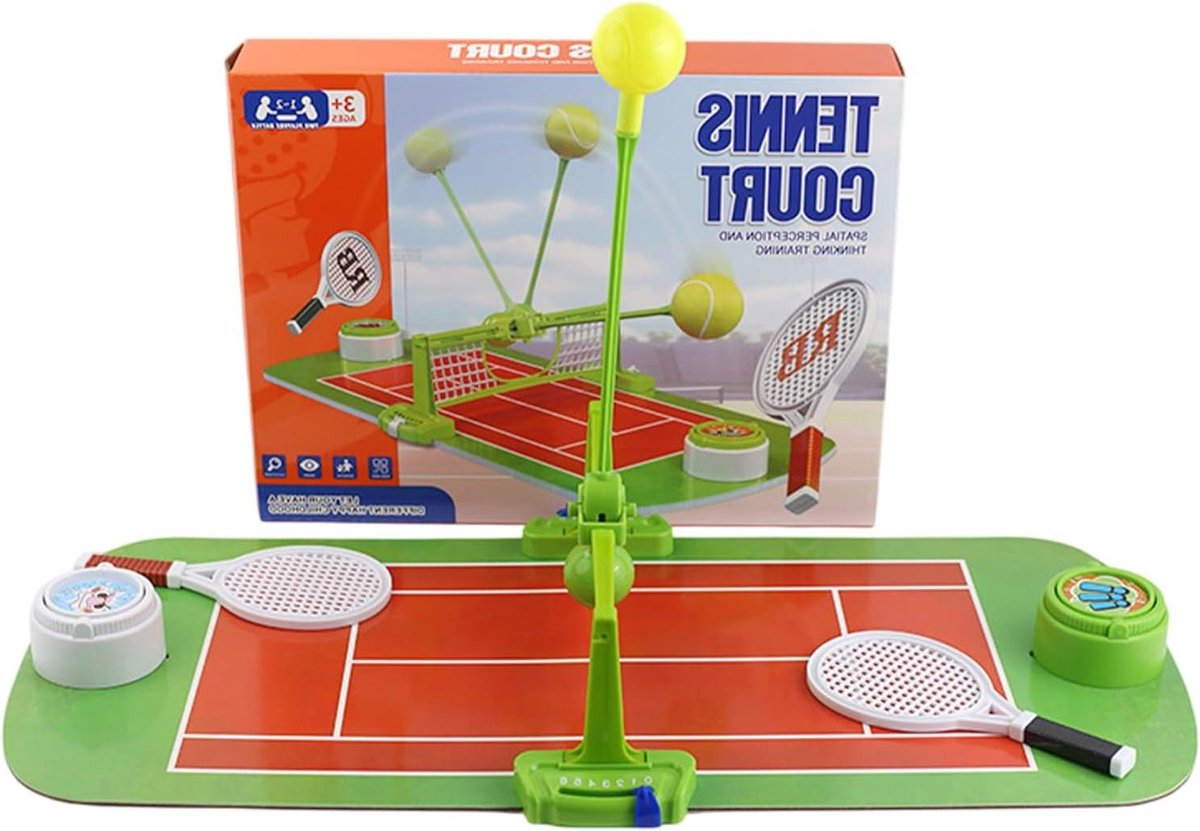 Tennisspel voor Kinderen - Mini Pong Set - Familie Spelletjes - Robuuste Constructie - 35 x 26.5 x 6 cm