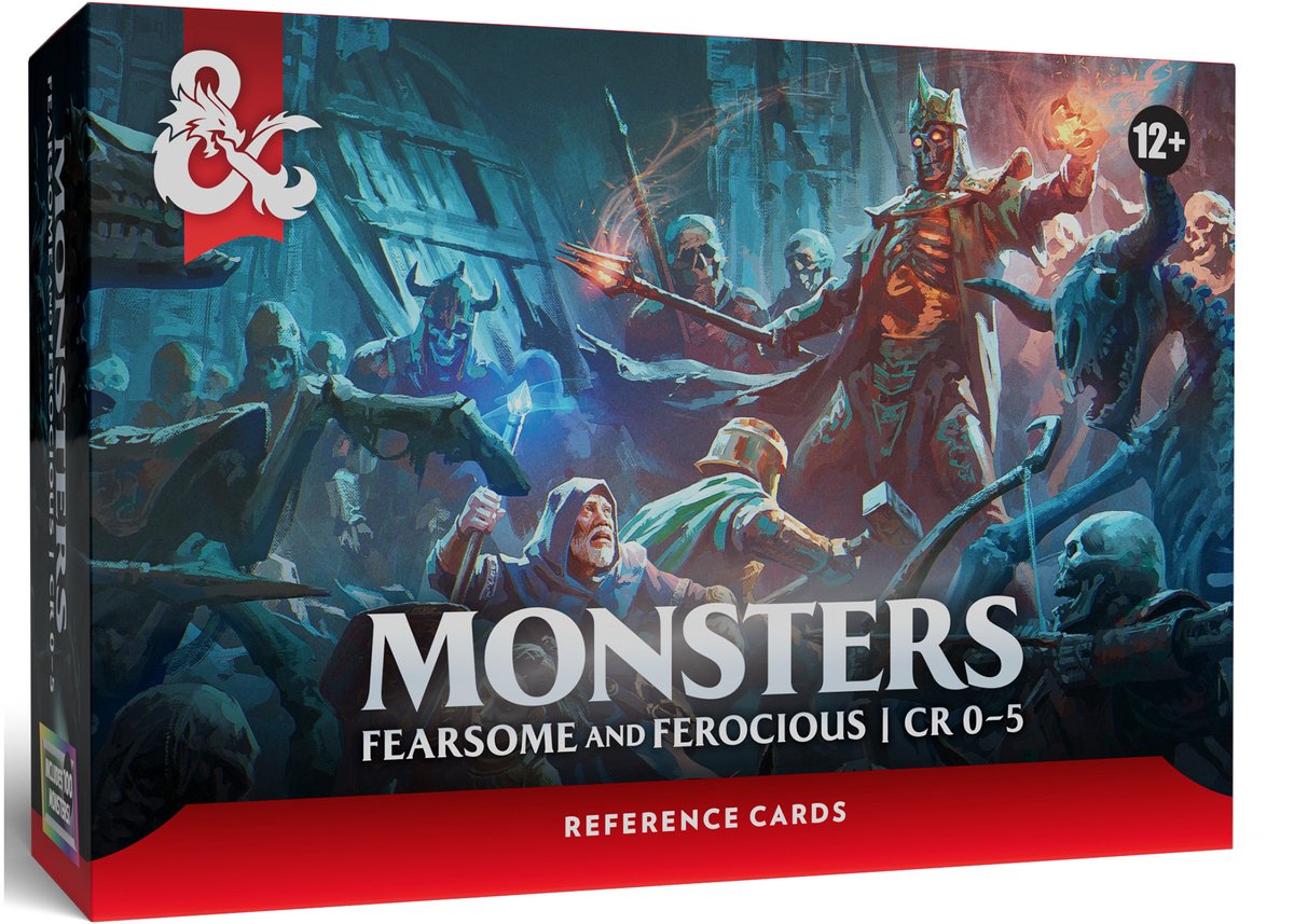 Dungeons & Dragons Reference Cards - Monsters (Fearsome and Ferocious)