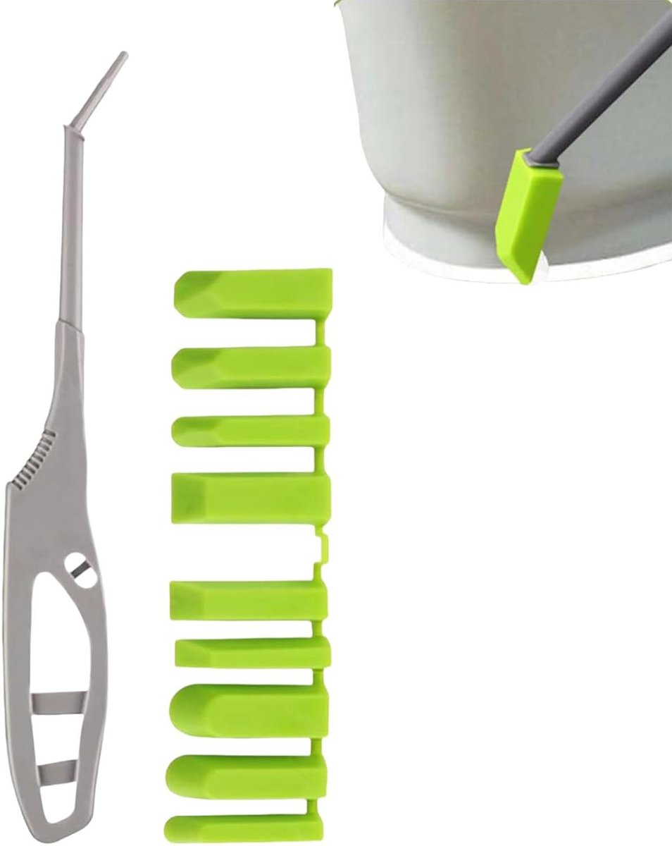 Kit Gereedschap - Voegensmeerder Afwerker - Naden Afwerken - Met 9 Opzetstukken - 22x3 cm Handvat - Grijs
