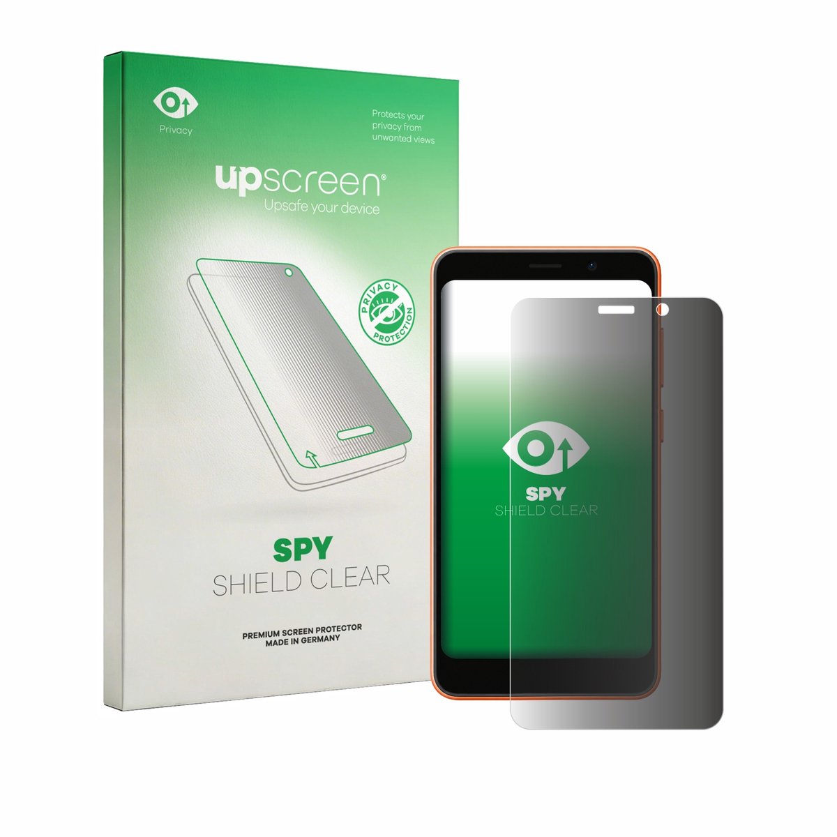 upscreen - privacy screenprotector voor Ulefone Note 22 - Folie Beschermfolie Blauwlichtfilter