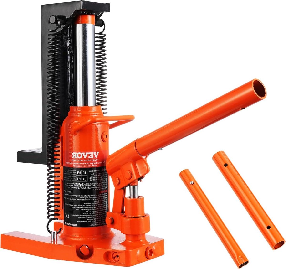 Hydraulische Krik - Krik Machinekrik - Voertuigen Hefen - Dubbele Hefpunten - 25/5 Ton - Oranje