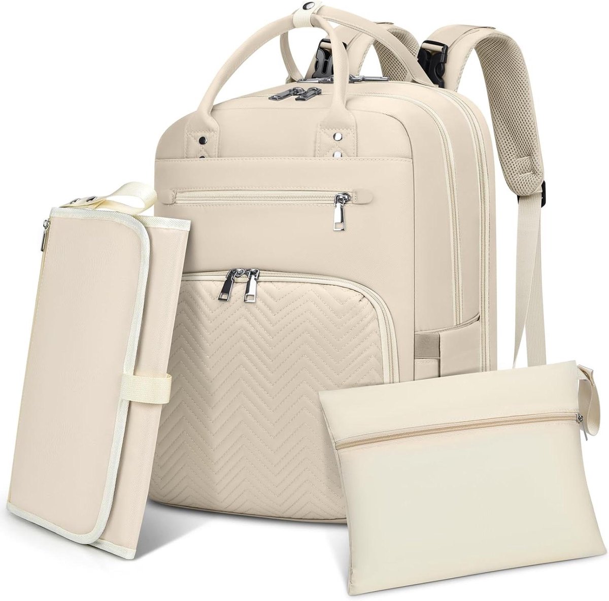 Luierrugzak - Babytas Luiertas - Onderweg met baby - Multifunctioneel - 31x21x44 cm - Niet gespecificeerd
