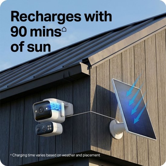 Tapo C675D KIT - Solar-Powered Dual-Lens Pan/Tilt Security Camera Kit van Tapo — afbeelding 4