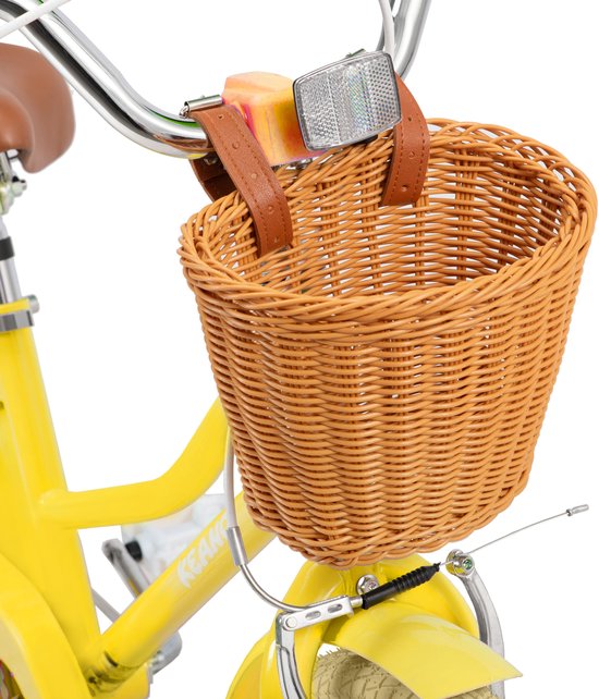 KEANO 20 Inch Kinderfiets voor Meisjes, 7-10 Jaar, met Standaard, Kinderfiets Geel — afbeelding 5