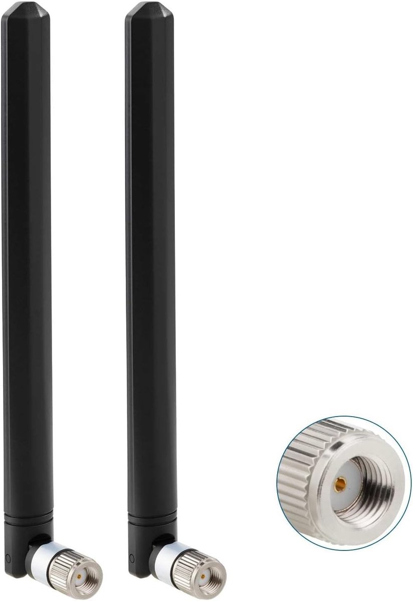 Wildcamera - Zwart - 15 cm - Dual-band 5dBi RP-SMA Antenne met Koperen Stekker - Voor 4G LTE Bewakingsapparatuur