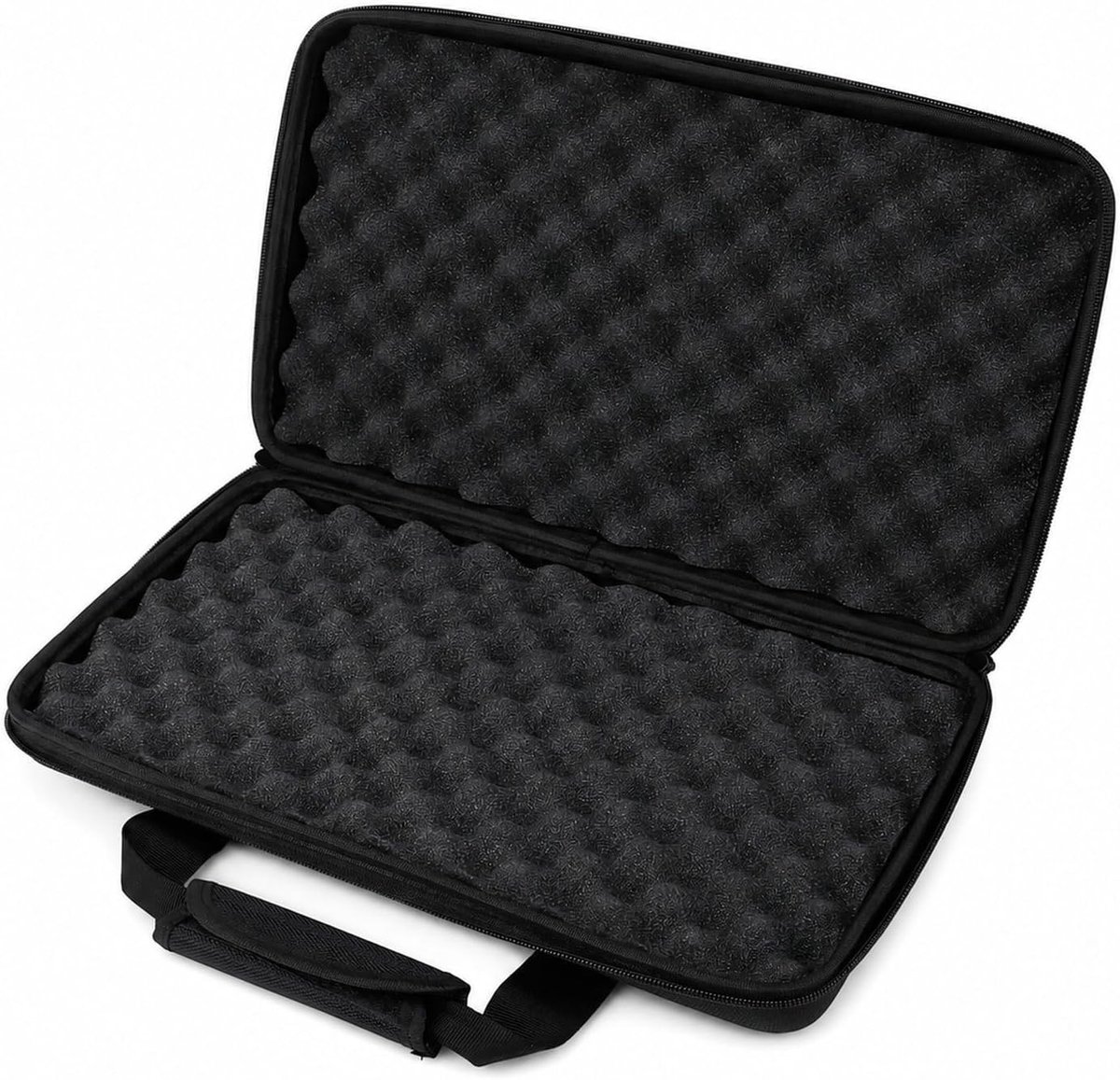 Draagbare Hard Case voor DJ Controllers - Beschermende Opbergtas voor Studio en Podium, Geschikt voor Verschillende Modellen - Dubbele Ritsen en Gevoerde Schuim - 50x30x8cm