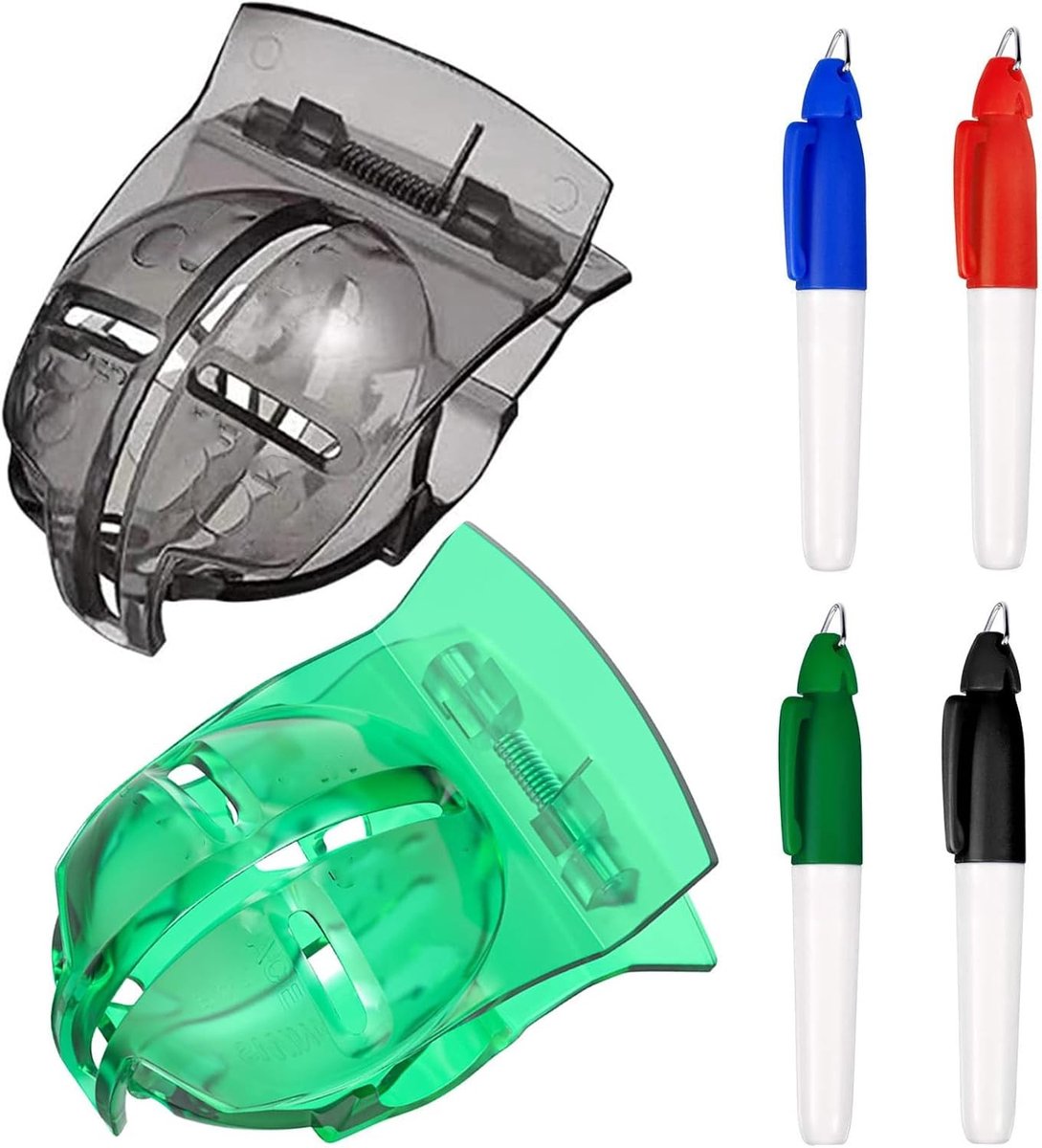 Golf Ball Markers en Alignement Tools voor Precisie bij het Putten - Compleet Golf Accessoirepakket met Marker Pen en Uitlijnhulp