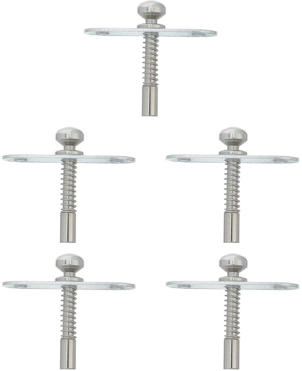 Ledikant Beslag Set - Reserveonderdelen Babybedje - Meubels Repareren - Roestvrij Staal - 450 x 400 x 170 cm - Zilver