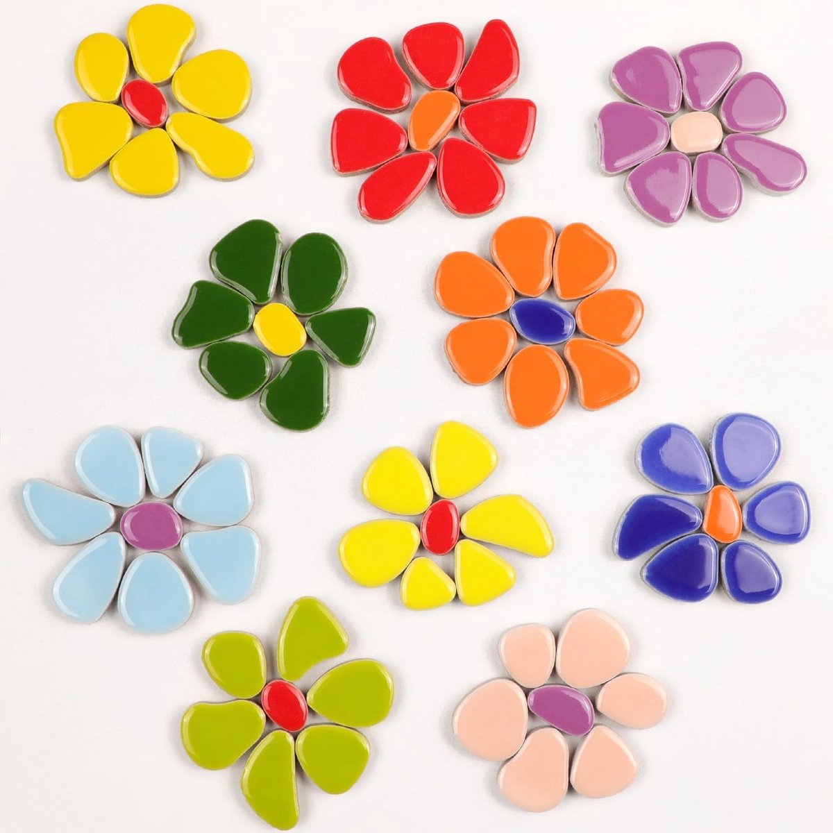 Mini Keramische Kiezelstenen - Op900 - 1,3~2,5 cm - Geglazuurde Porseleinen Mozaïektegels - Voor DIY Kunstnijverheid