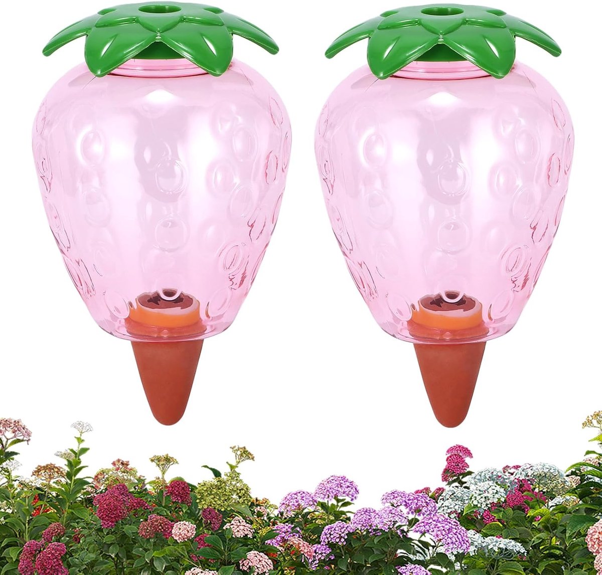 Automatische Irrigatieballen voor Aardbeien - 2 Stuks van 550ml voor Binnen- en Buitengebruik, Waterdispenser voor Planten