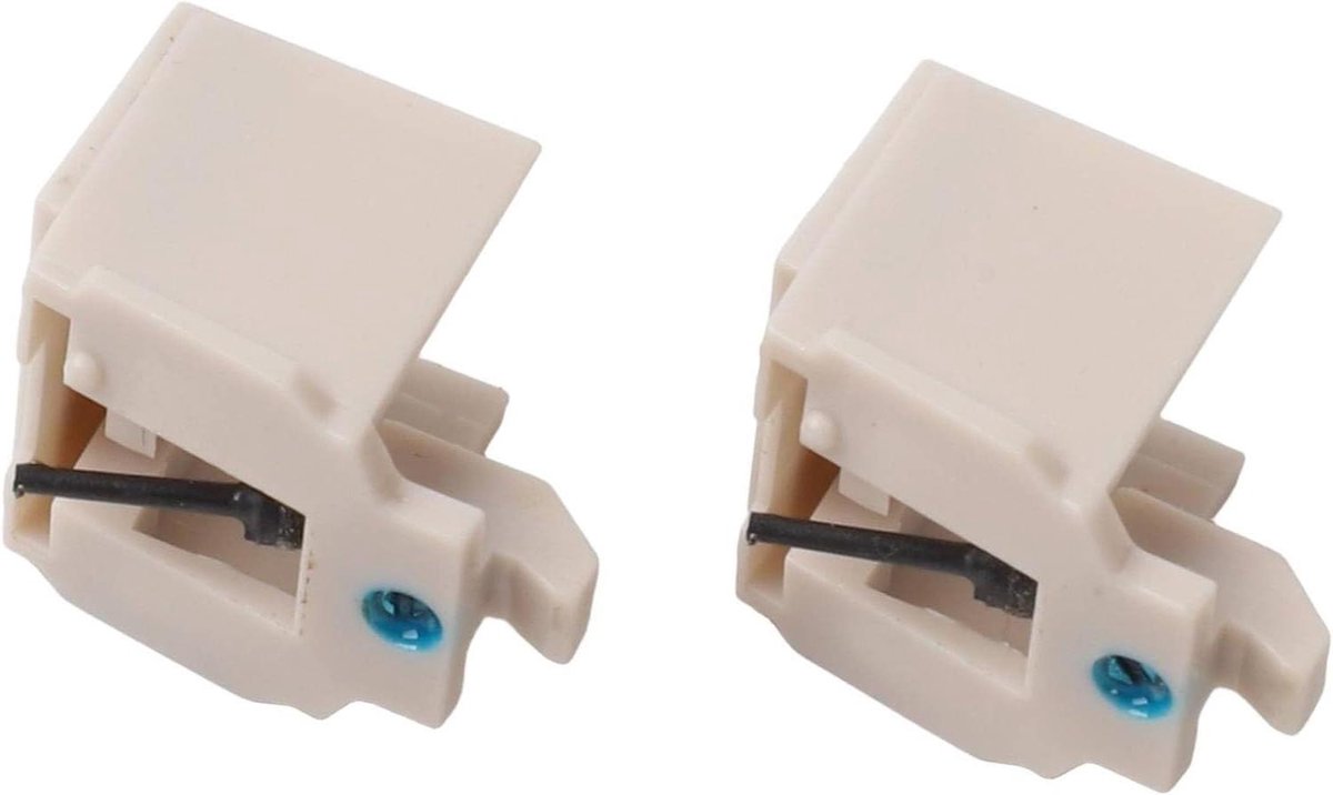 Platenspeler Naalden - Stylus Vervanging - Muziek Luisteren - Set van 2 - 1 cm - Wit