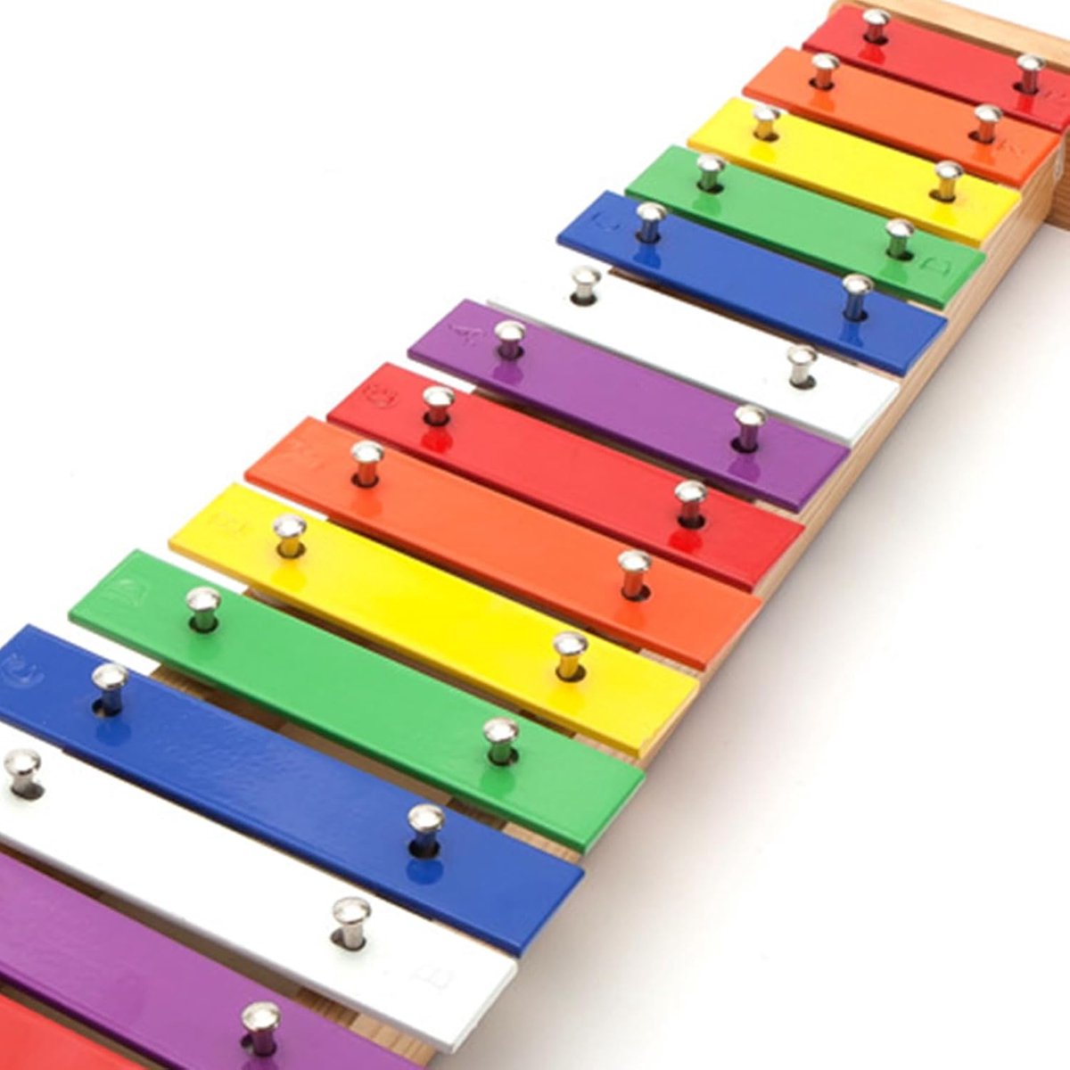Kinder Xylofoon - Muzikaal Speelgoed - Muziek Leren - 15 Metalen Noten - 40 x 14 x 5 cm - Kleurrijk
