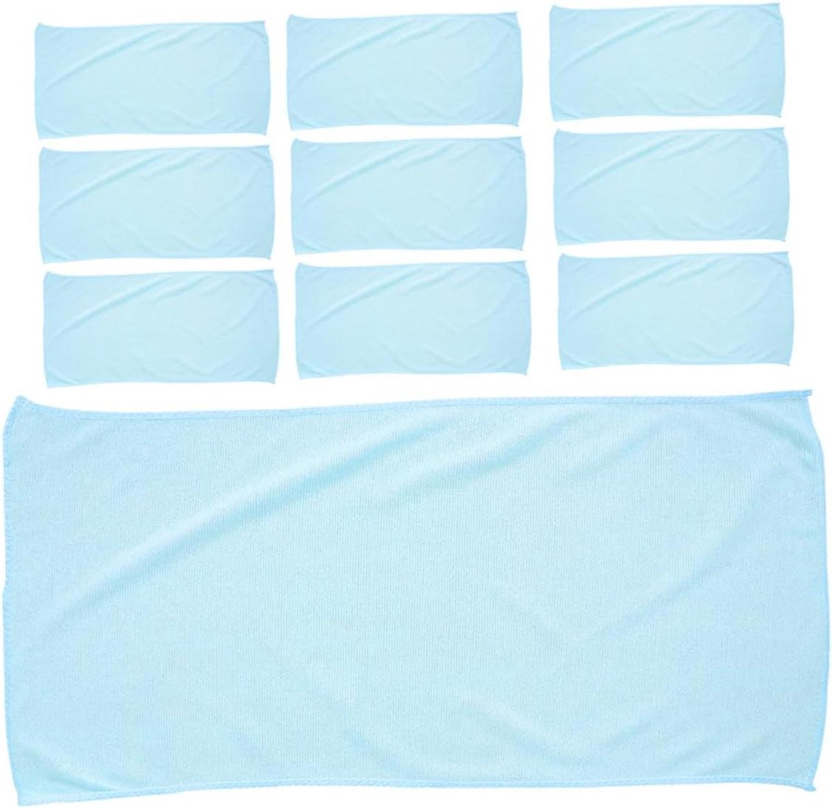 Microvezel Doeken - Poetsdoeken Wasdoeken - Auto Poetsen Drogen - Super Absorberend - 60x30 cm - Hemelsblauw