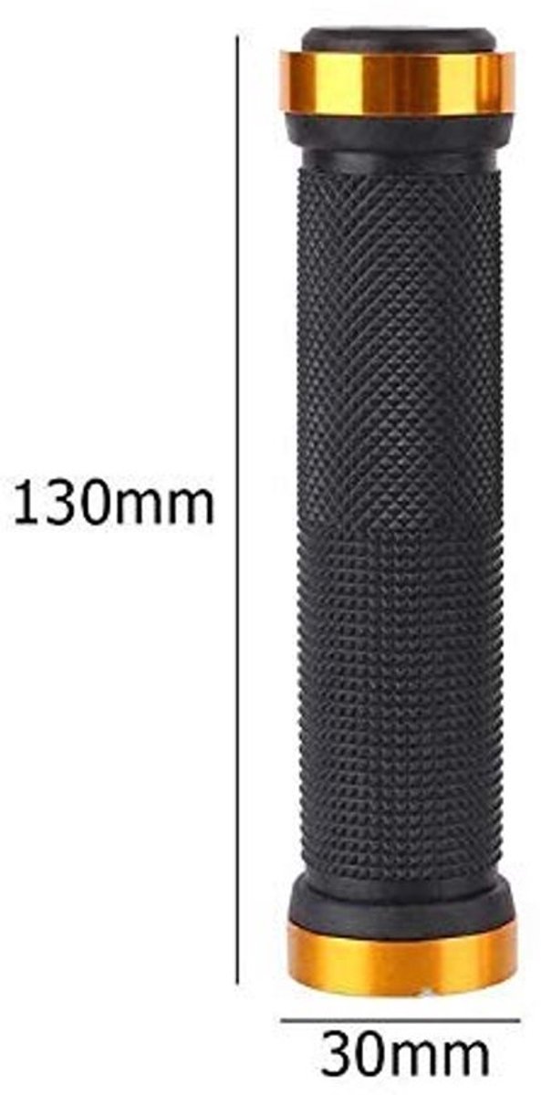 Stuurgrepen Antislip - Dubbele Vergrendeling - Aluminiumlegering - Hoogwaardige Kunststof - 130 mm Lengte - 28 mm Diameter - Fietsgrips