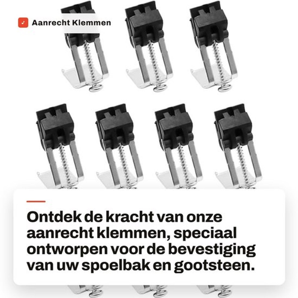 Aanrecht Klemmen 10 Stuks - Onderbouw Beugels - Gootsteen Clips - Keuken/Badkamer - Hoogwaardig Mangaanstaal - Duurzaam en Betrouwbaar - Spoelbakclips