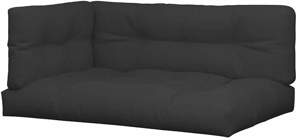 Palletkussens - Zitkussens Bank - Buiten Zitten - Waterdicht Scheurvast - 120 x 80 cm - Zwart