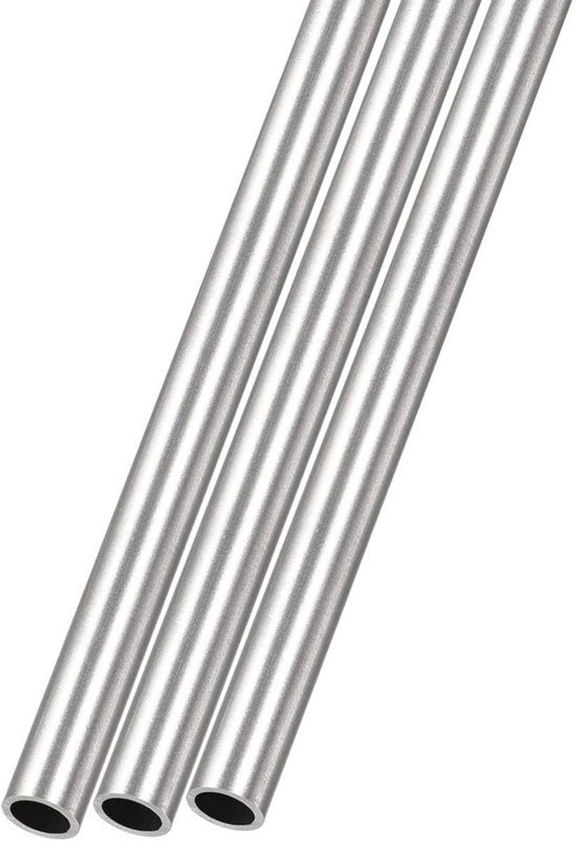 Roestvrijstalen Buis 316 - 3 Stuks - 6mm Buitendiameter - 1mm Wanddikte - 250mm Lengte - Perfect voor Interieurdecoratie - Stalen Buis