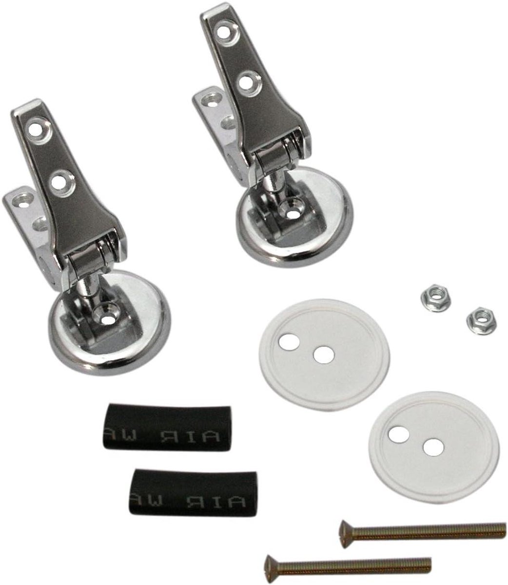 Scharnieren Toiletbril - Reserveonderdelen Zitting - Toilet Reparatie - Keramische Bevestiging - 1 Paar - Blauw