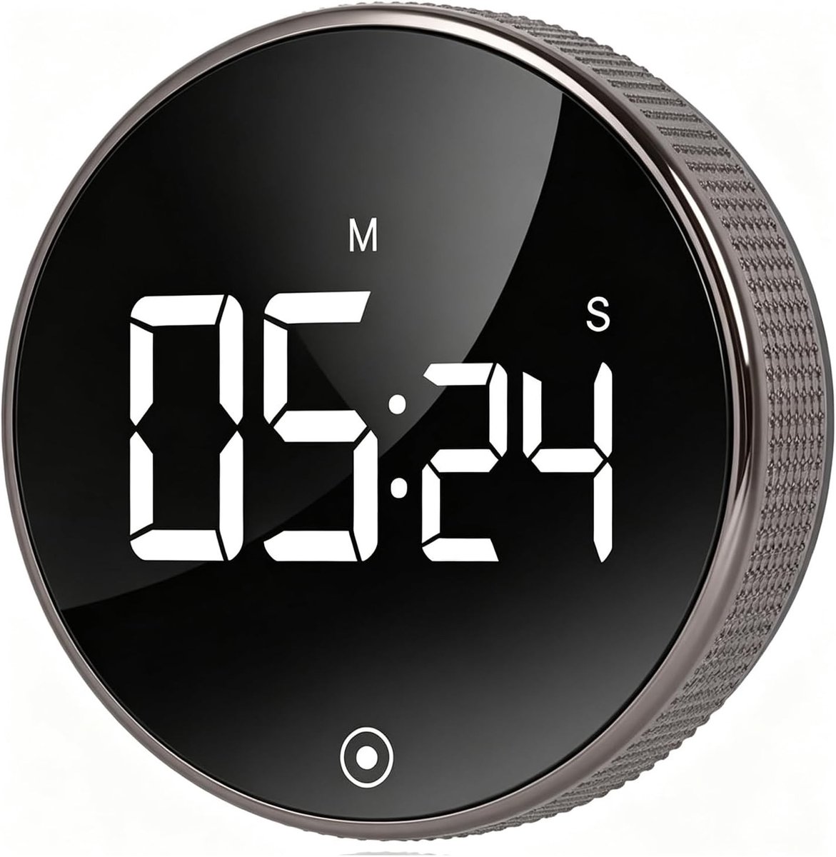 Pomodoro timer - Zwart - Digitale Keukentimer met Groot LED-Display en Magnetische Achterkant - Voor Koken, Studie en Fitness