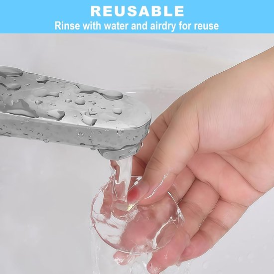 Zelfklevende Deurstopper voor Wand - Transparante Silicone Bescherming voor Deurhandvatten - 12 Stuks — afbeelding 4