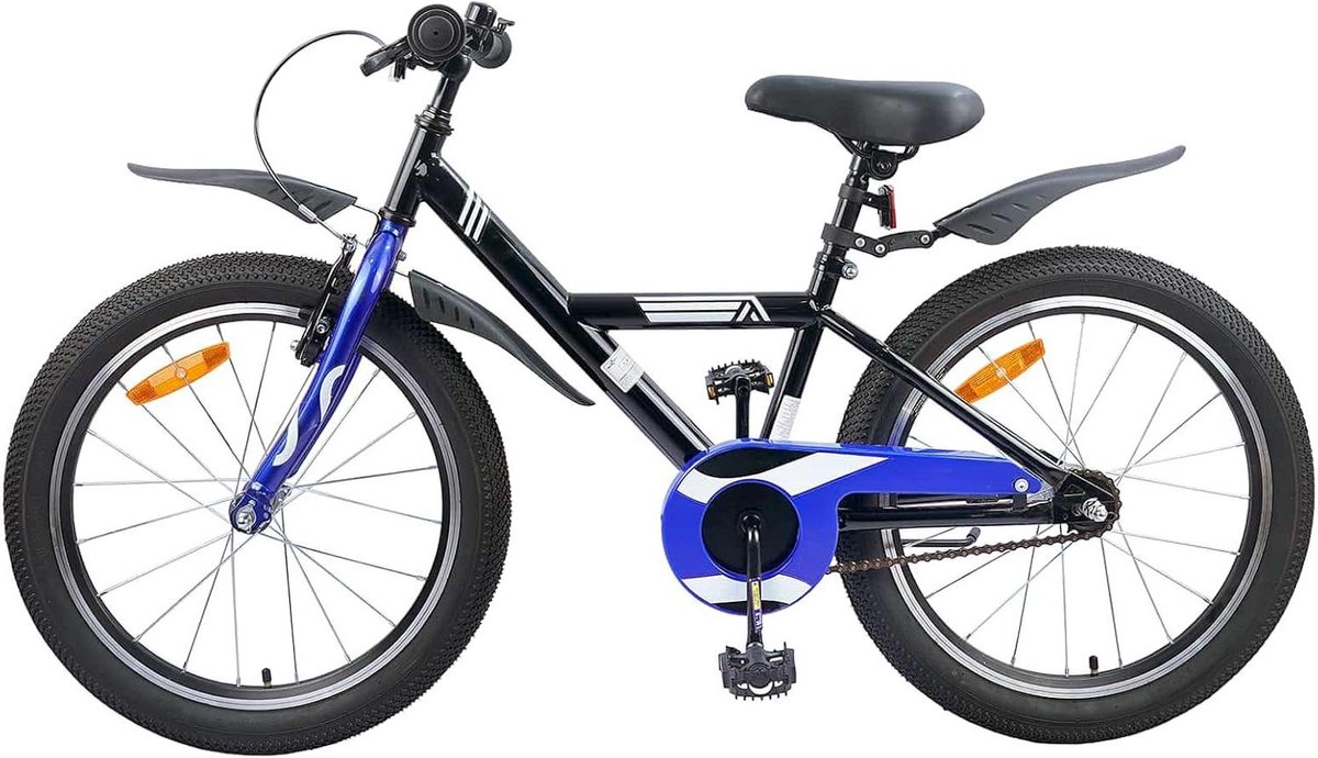 Kinderfiets Klassieke Fiets Buiten Spelen Verstelbare Handvaten 20 Inch Zwart