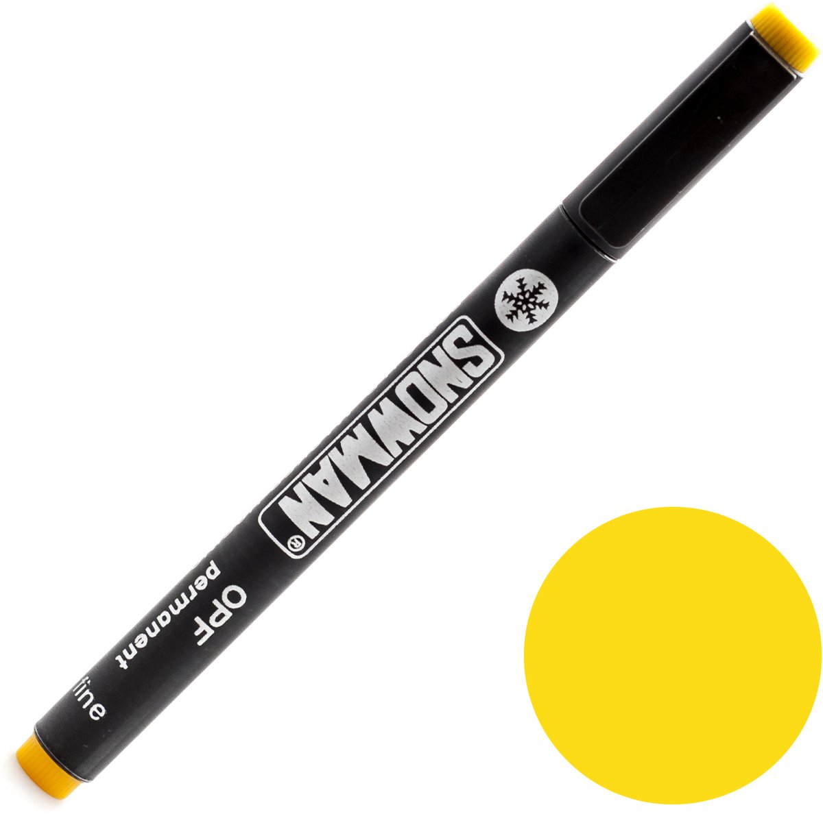 Sneeuwpop CD/DVD Marker - Geel - 0,5 mm