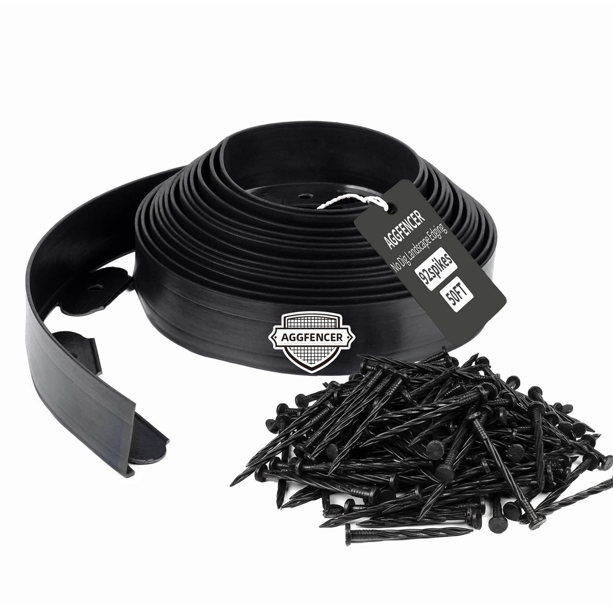 Omgoods - 4" x 50' Tuinrand, Gemakkelijk te Plaatsen zonder Graafwerk