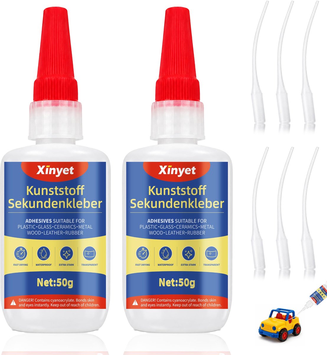 Omgoods - 100 g Extra Sterke Kunststof Lijm voor Diverse Toepassingen