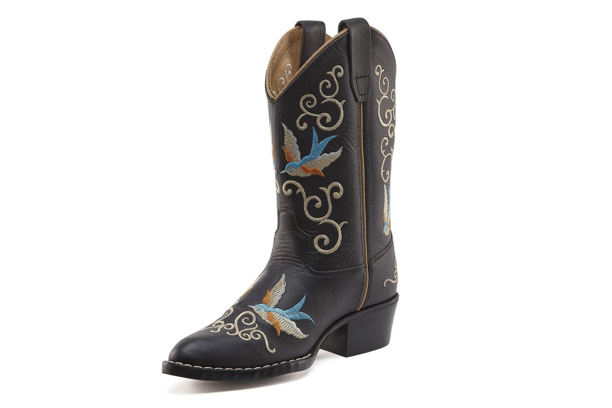 Bootstock Dappermaentje x Bootstock Cowboylaarzen - Tieners - Zwart - Leer