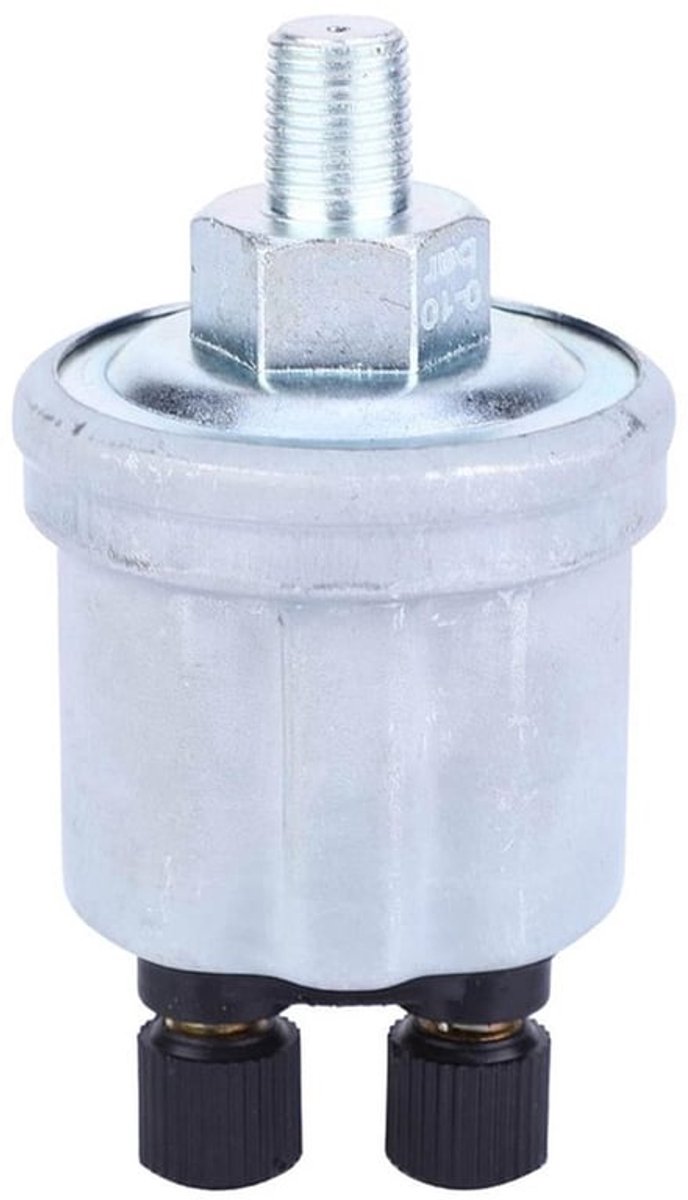 Oliedruktransmitter 0-10 bar - VDO Compatibel - 1/8-27 NPTF Draad - Betrouwbare Sensor - Waarschuwingsdrempel 1 bar - Ideaal voor Voertuigen - Oliedruksensor