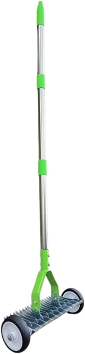Gazonhark - Tuinhark Grashark - Gazon Onderhoud - Met Wielen - 130 cm - Meerkleurig