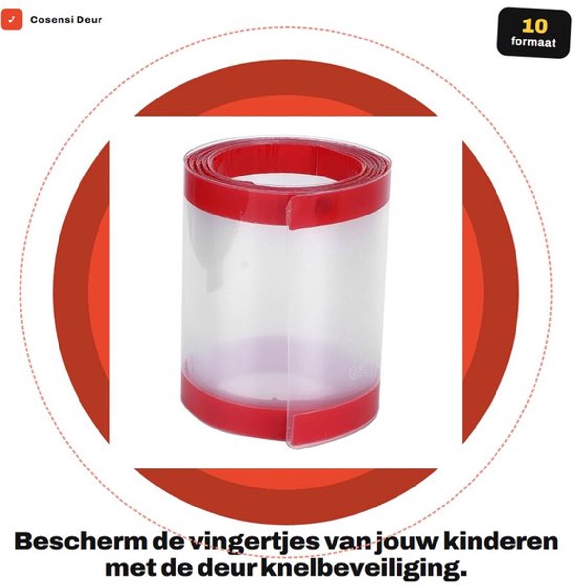 Knelbeveiliging Hoogwaardig Polypropyleen - Deurklembeveiliging - Vingerknelbeveiliging - Eenvoudige Installatie - Veiligheidsoplossing - Voorkomt Letsel - Deurbeschermer
