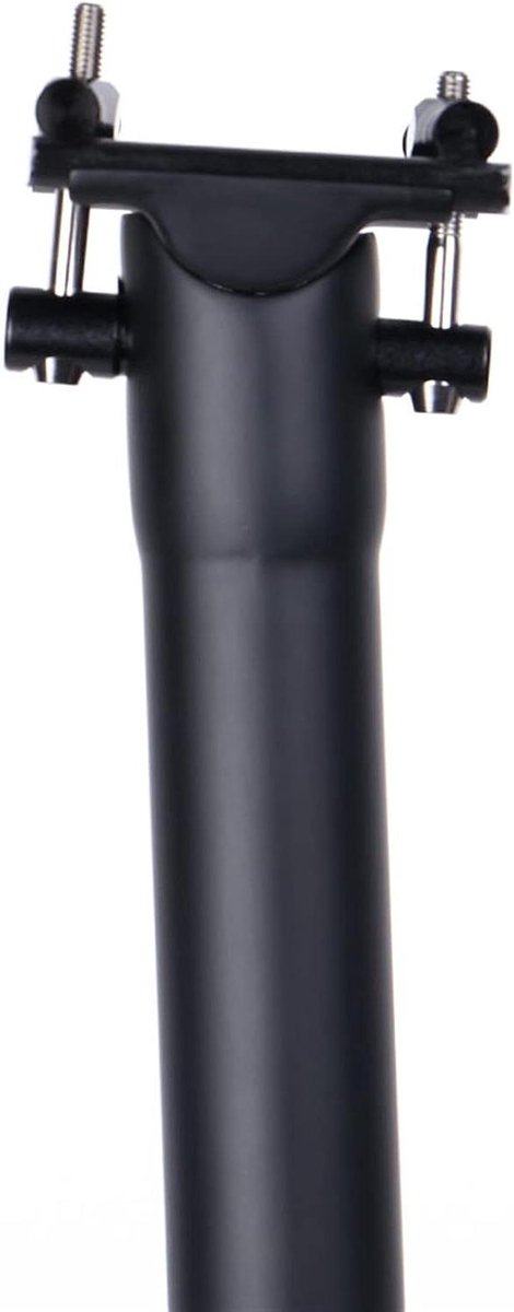 Verende Zadelpen Fiets - Fiets Zadelpen - Comfortabel Fietsen - Koolstofvezel - 27.2/30.8/31.6mm - Mat Zwart