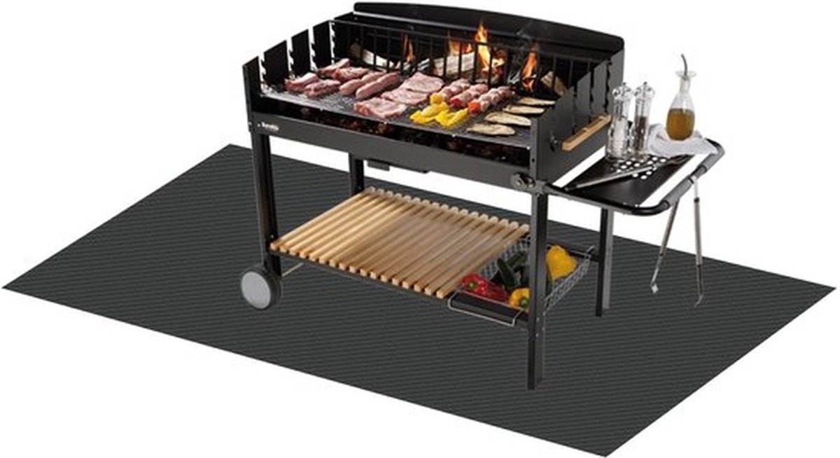 Onderlegger Vuurvast 100 x 150 cm - Hittebeschermingsmat - Opvouwbaar - Duurzaam - Brandbestendig - Bescherming voor Vloeren - Vuurvaste Mat