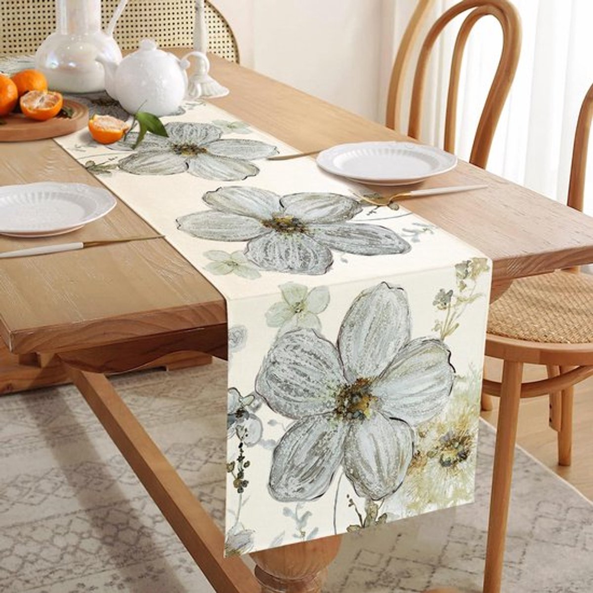 Tafelloper Waterafstotend - Wasbaar - Linnen - Multifunctioneel - 40x140/40x180/40x240 cm - Elegante uitstraling - Tafelkleed