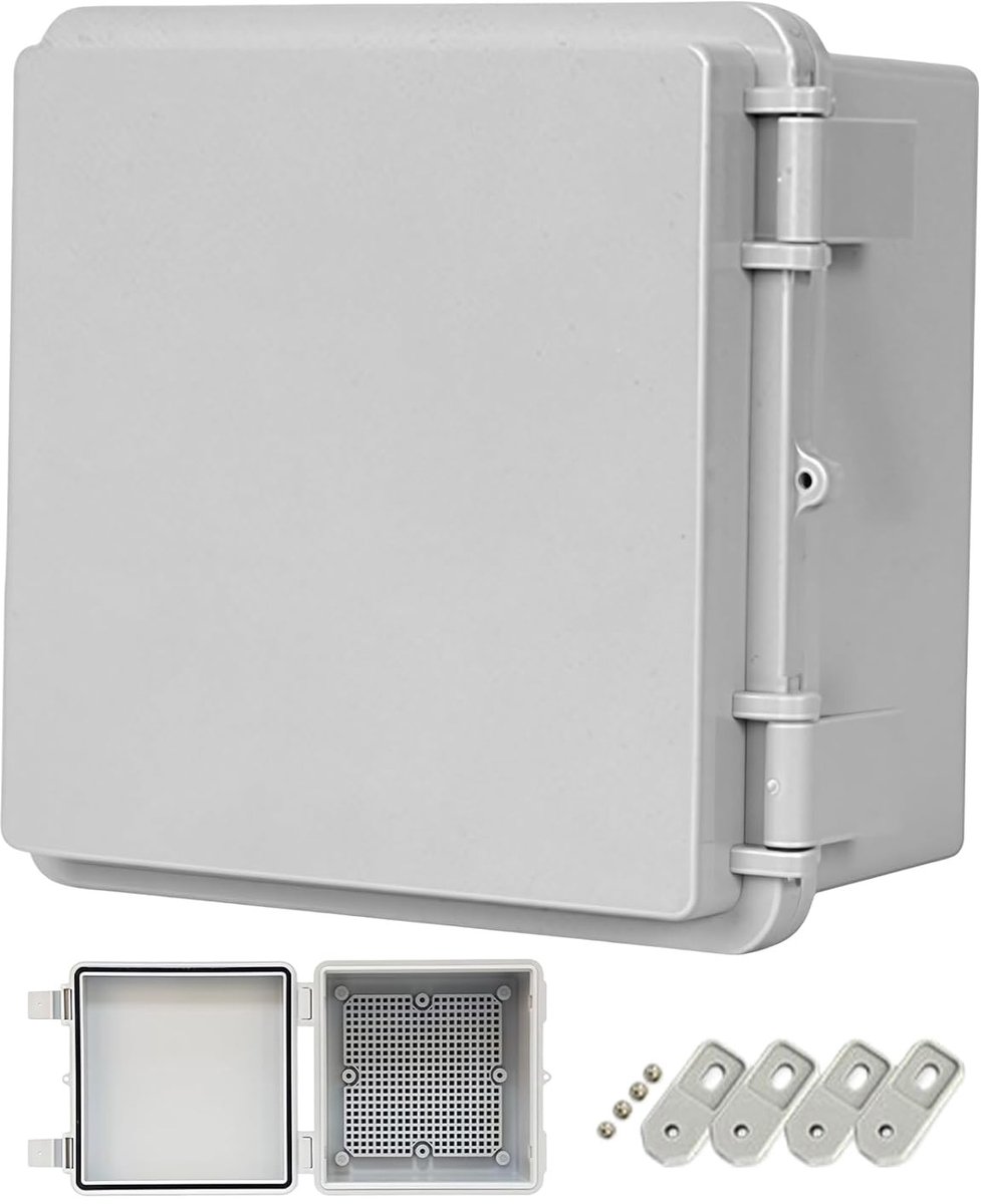 Roestvrijstalen schakelkast - Grijs - 150 x 150 x 90 mm - Waterdichte ABS Behuizing - Voor Buitengebruik