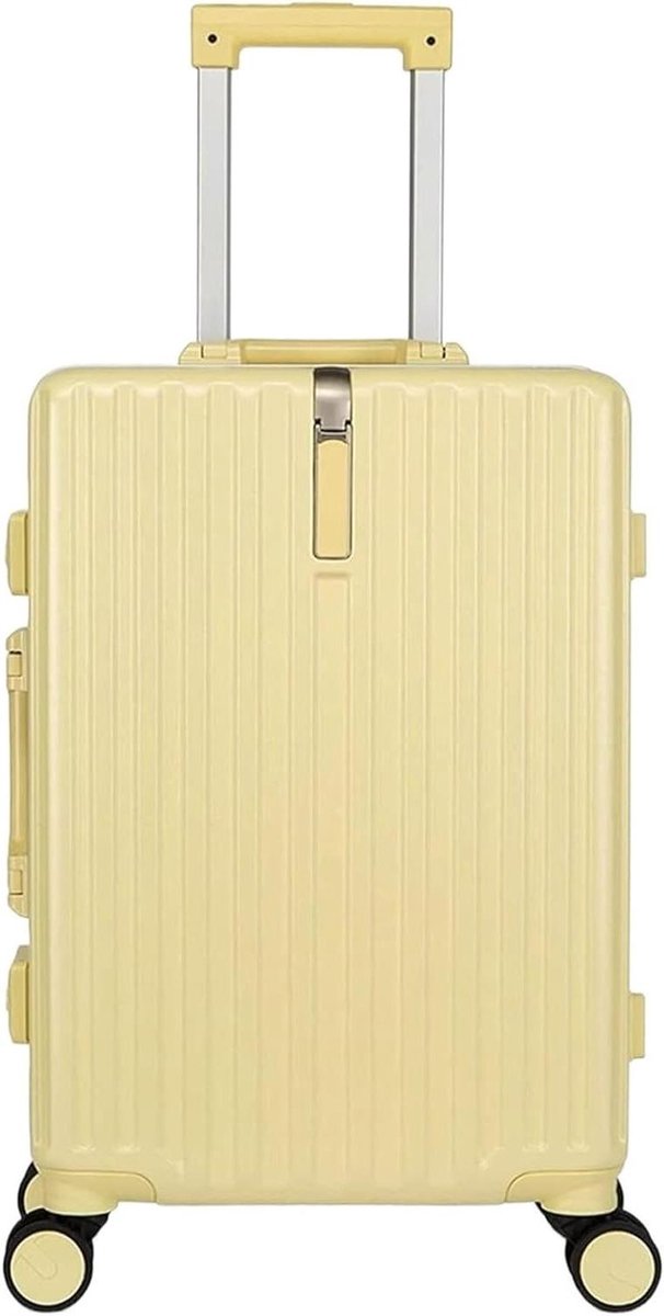 Handbagagekoffer Reiskoffer - Cabinekoffer Bagage - Reizen Weekendjes Weg - Lichtgewicht Stevige Constructie - 28 inch - Geel