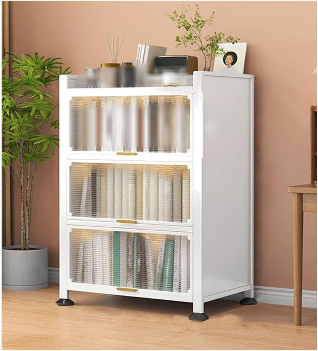 Vitrinekast Acryl - Verzamelkast Stellingkast - Collecties Presenteren - Stof- en Luchtdicht - L60 cm - Wit